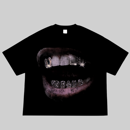 Grill Cropped Tee Black